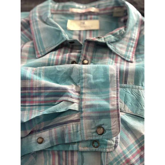 Scotch & Soda Other - Scotch & Soda XXL Pearl Snap Western Long‎ Sleeve Plaid Sun Faded Amsterdam